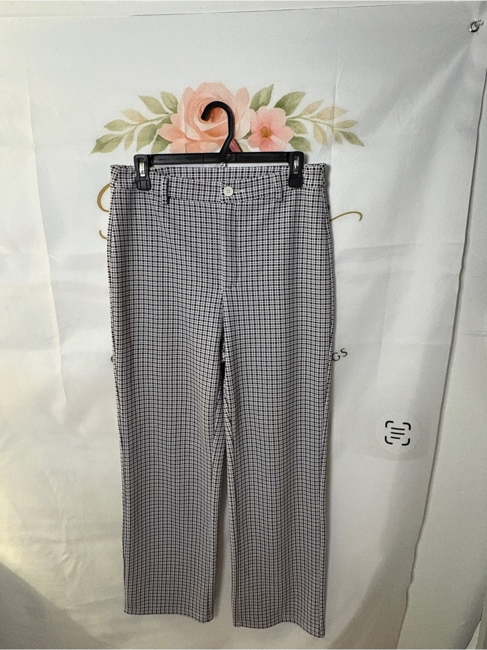 Check Straight-Leg Dress Pants